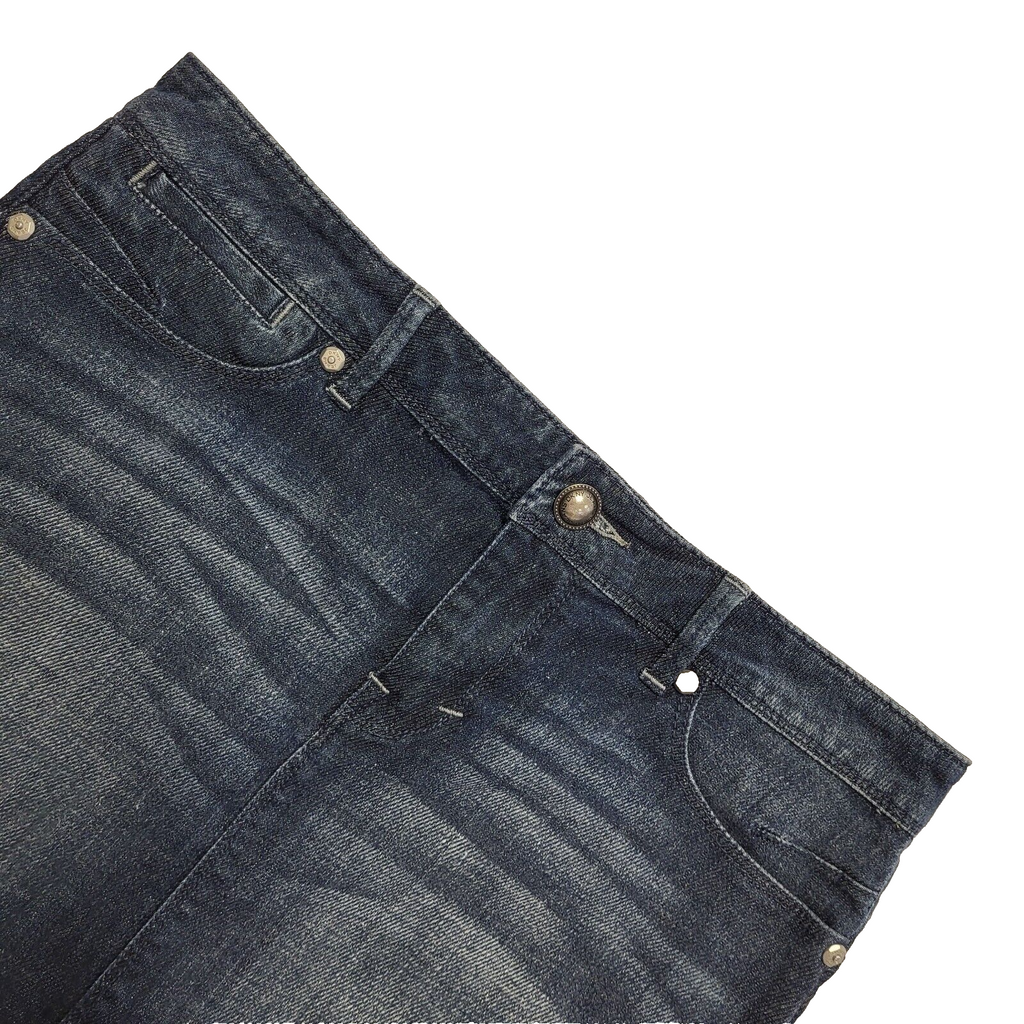DKNY Vintage 90's Blue Short Denim Skirt Womens UK 12 W30