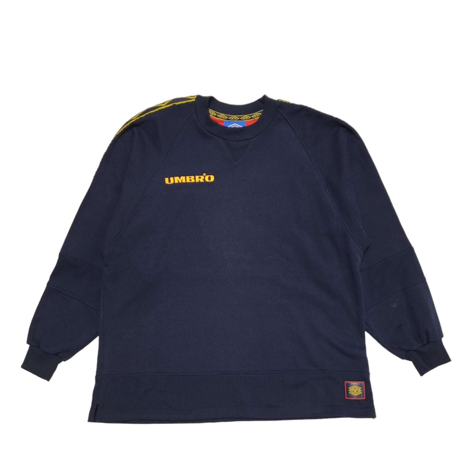 Unbro Pro Training Navy Blue Vintage 90s Sweatshirt Uk Men's Size XL