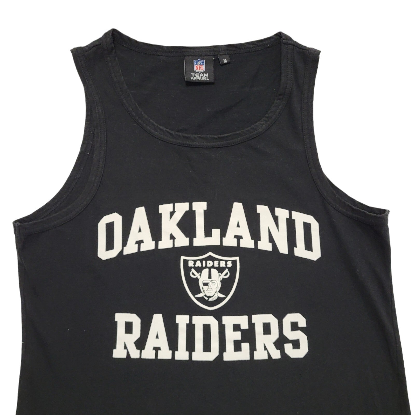 Team Apparel NFL Vintage 90's Black Cotton Sports Vest Top Men's Size M