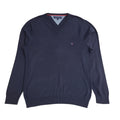 Tommy Hilfiger Y2K Blue V-Neck Long Sleeve Jumper Men's UK Size L