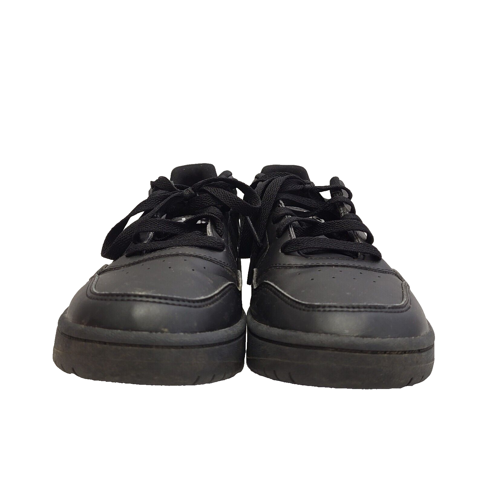 Adidas Hoops Black Lace-up Trainers Uk Kid's Size 5.5