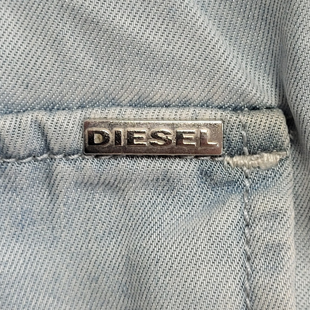 Diesel Light Blue Denim Mini Skirt Uk Women's Size Small W26