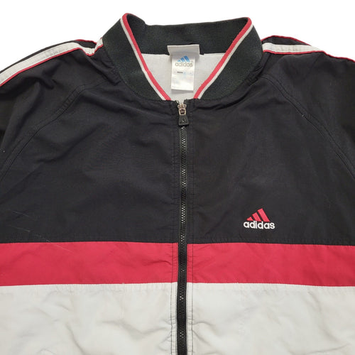 Adidas Black Red Vintage 90s Sports Track Jacket Uk Men's Size 2XL