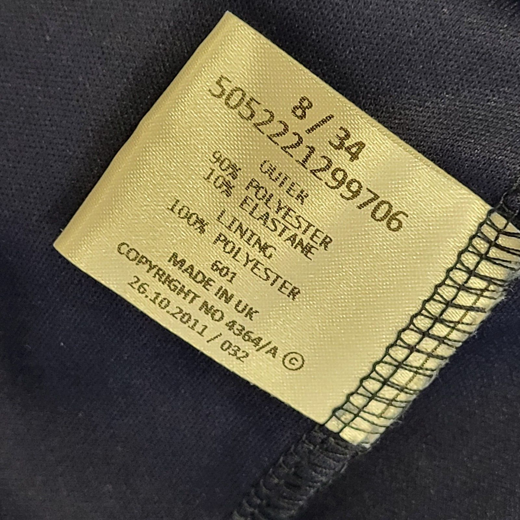 Jane Norman Y2K Navy Sleeveless Evening Dress Women's 8