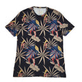 Racing Green Black & Blue Y2k Floral Double Stitch T-Shirt Uk Men's Size S Bnwt