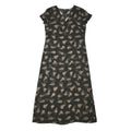 Laura Ashley Vintage 90s Green Leafy A-Line Dress Uk Women's Size 14