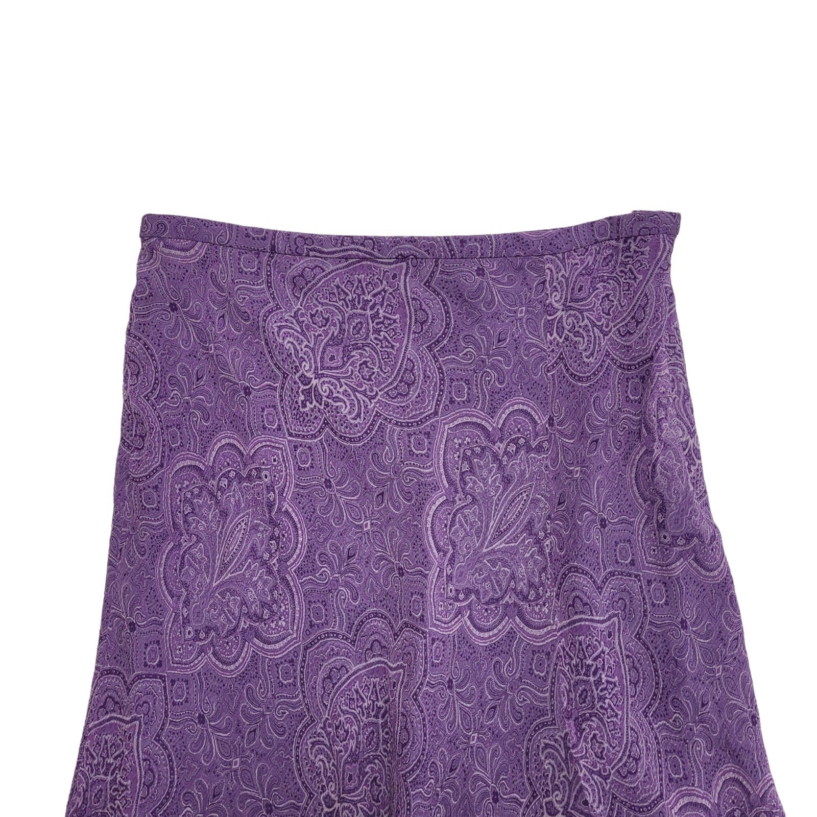 Valerie Stevens Y2K Purple Paisley Skirt Womens UK Size 10