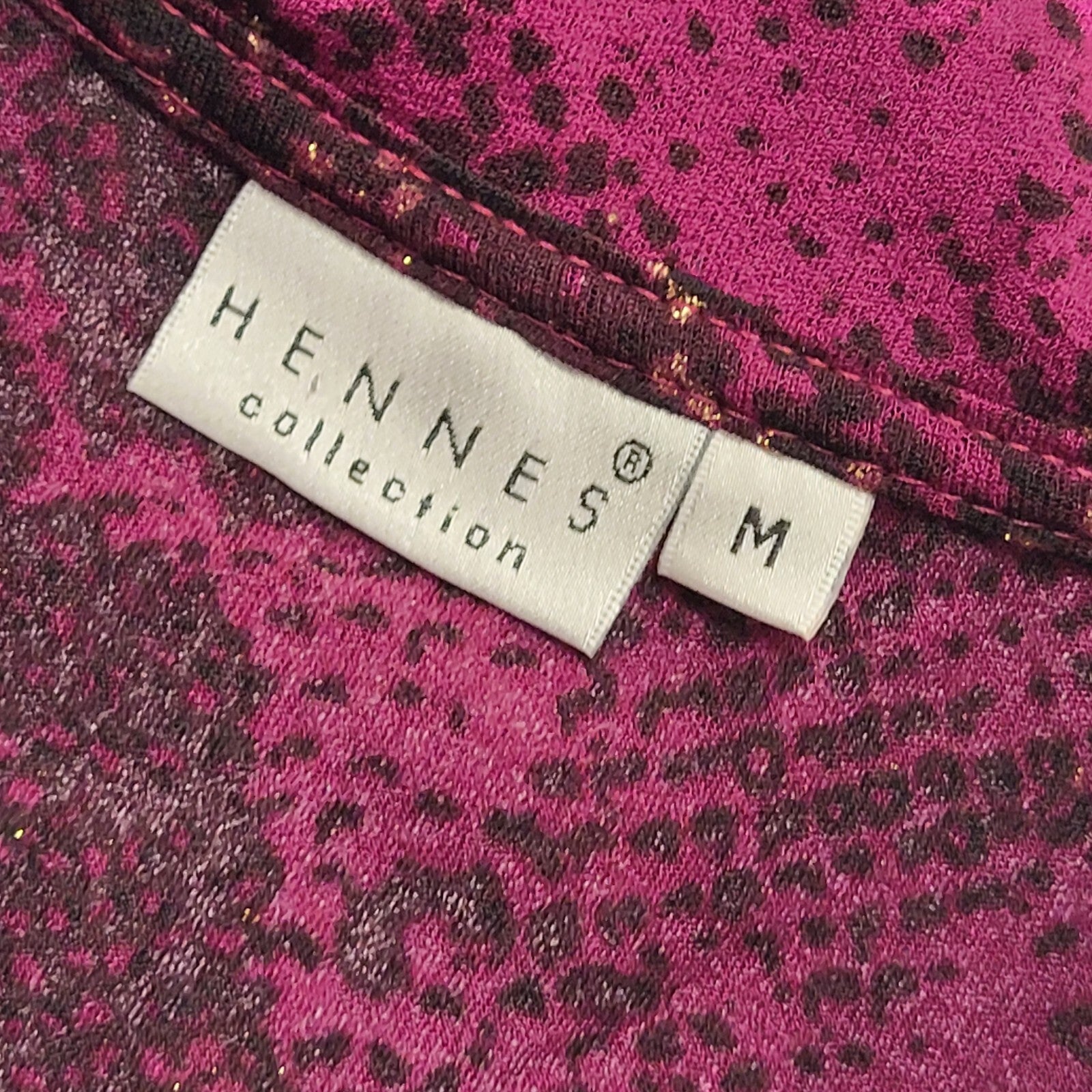 Hennes 90s Vintage Purple Long Sleeve Blouse Uk Women's Size Medium