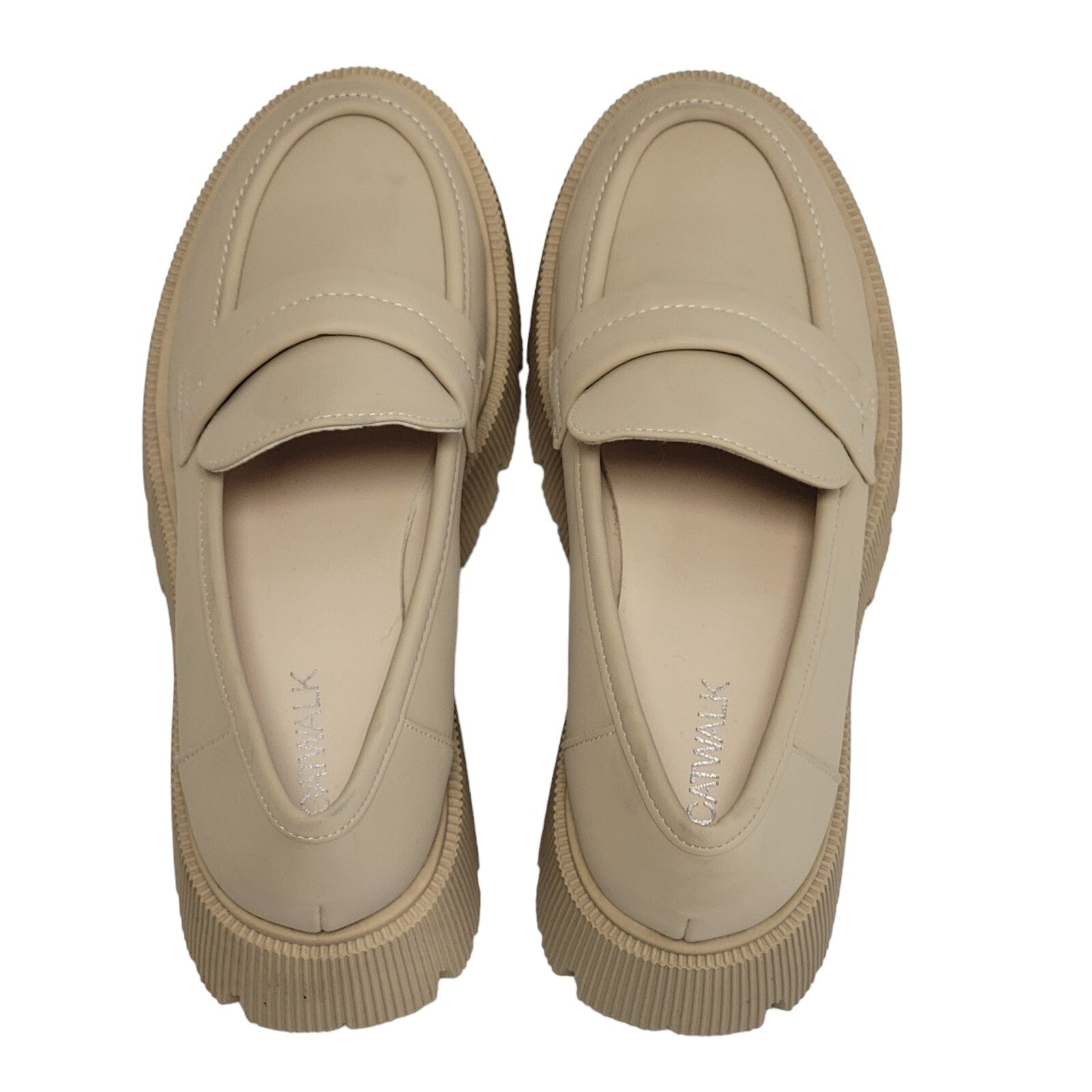 Catwalk Stone Faux Suede Slip-on Shoes Uk Women's Size 38