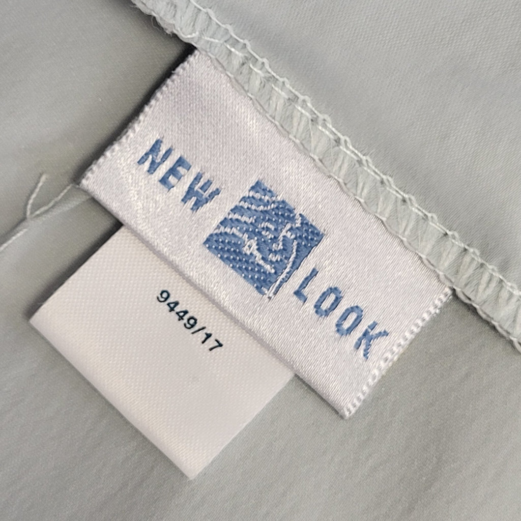 New Look Light Blue Vintage 90's Pencil Skirt Uk Women's Size 12 W30