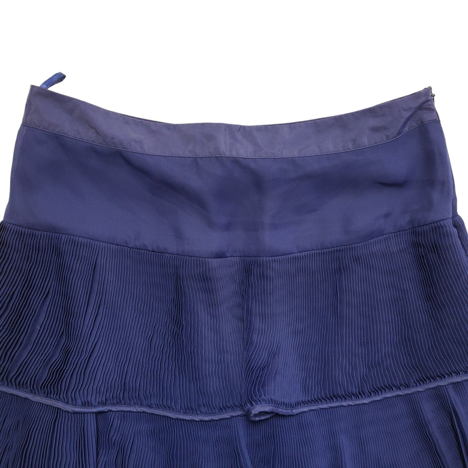 Reiss Blue Tiered Skirt Vintage Y2K Womens UK Size 14-16 W32-34