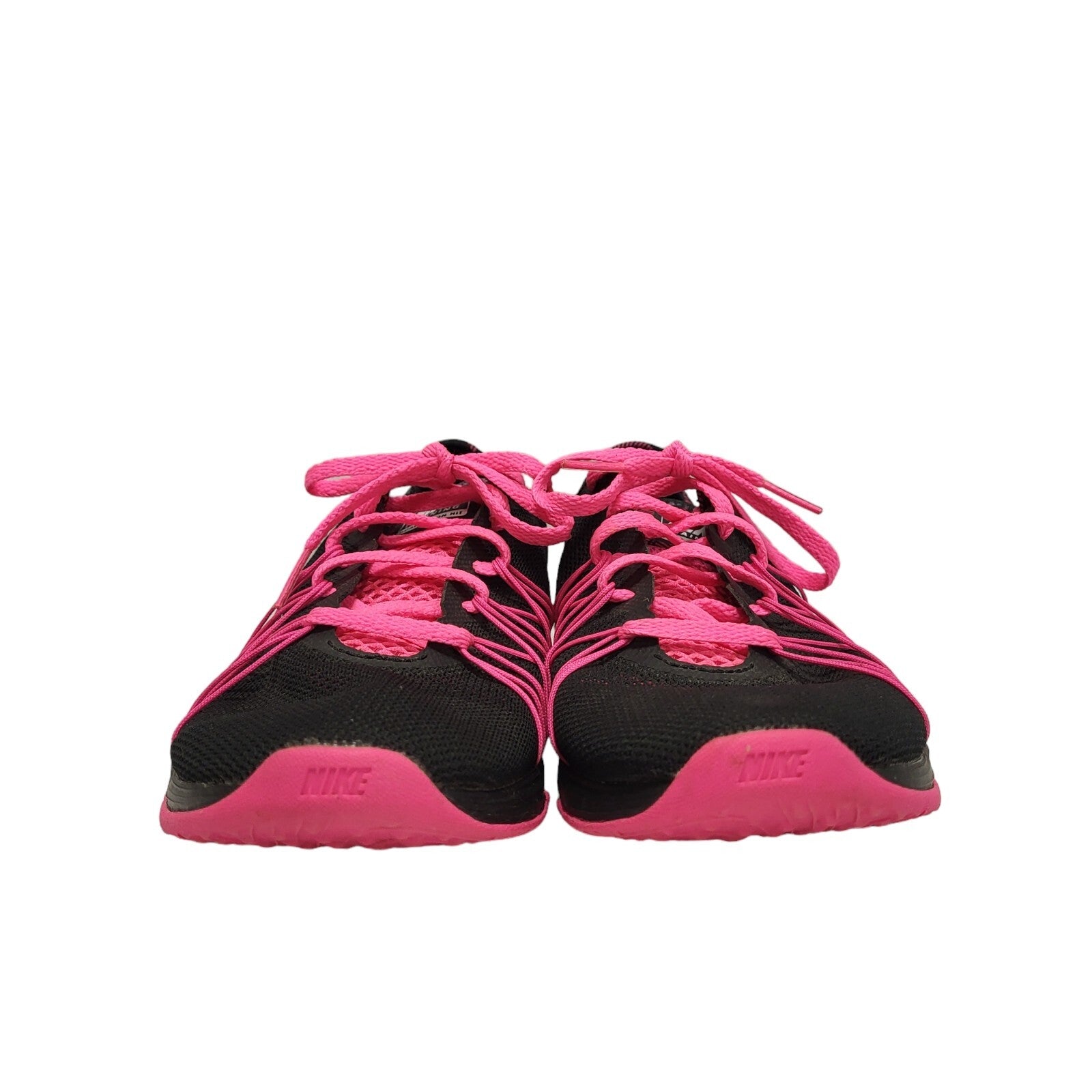 Nike Dual Fusion  Black Pink Sports Casual Women's Trainers Uk Size 5