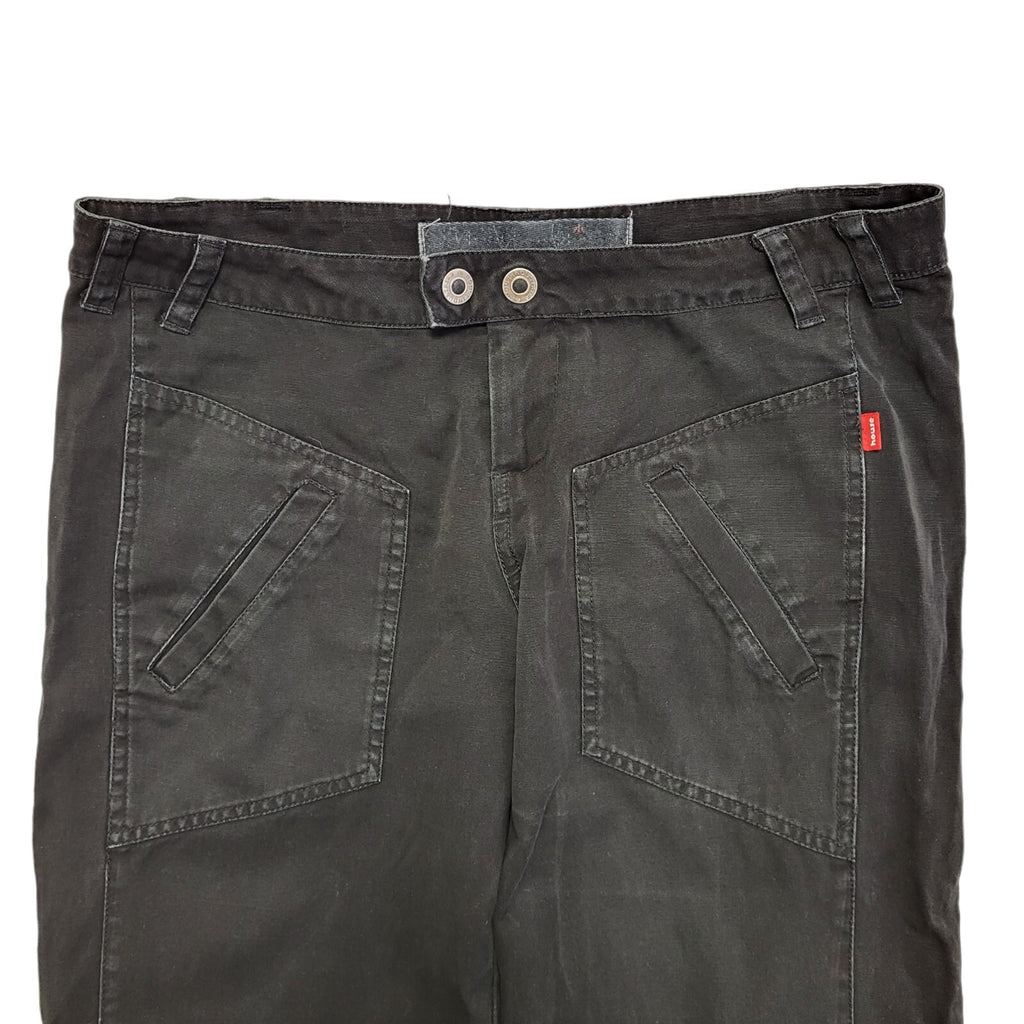 Baggy Black Cargo Pants Womens W32