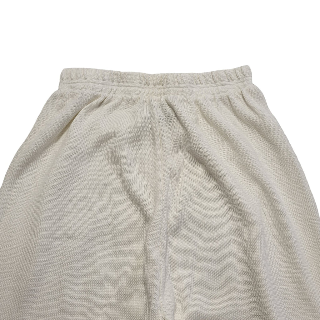 Usha Nisha 90s White Wide Leg Trousers Uk Women's Size 10 W28 L28
