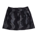 New Look Vintage 90's Black Faux Fur A-Line Skirt BNWT Women's Size 10 W28