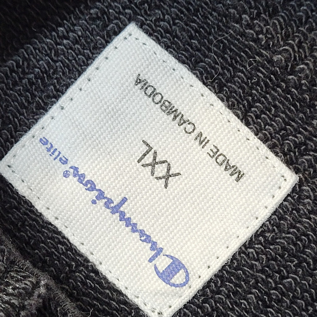 Champion Y2K Black Drawstring Sports Hoodie UK Women's Size XXL