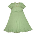 70s Vintage Pale Green A-Line Lightweight Daywear Dress Women's Size 14-16