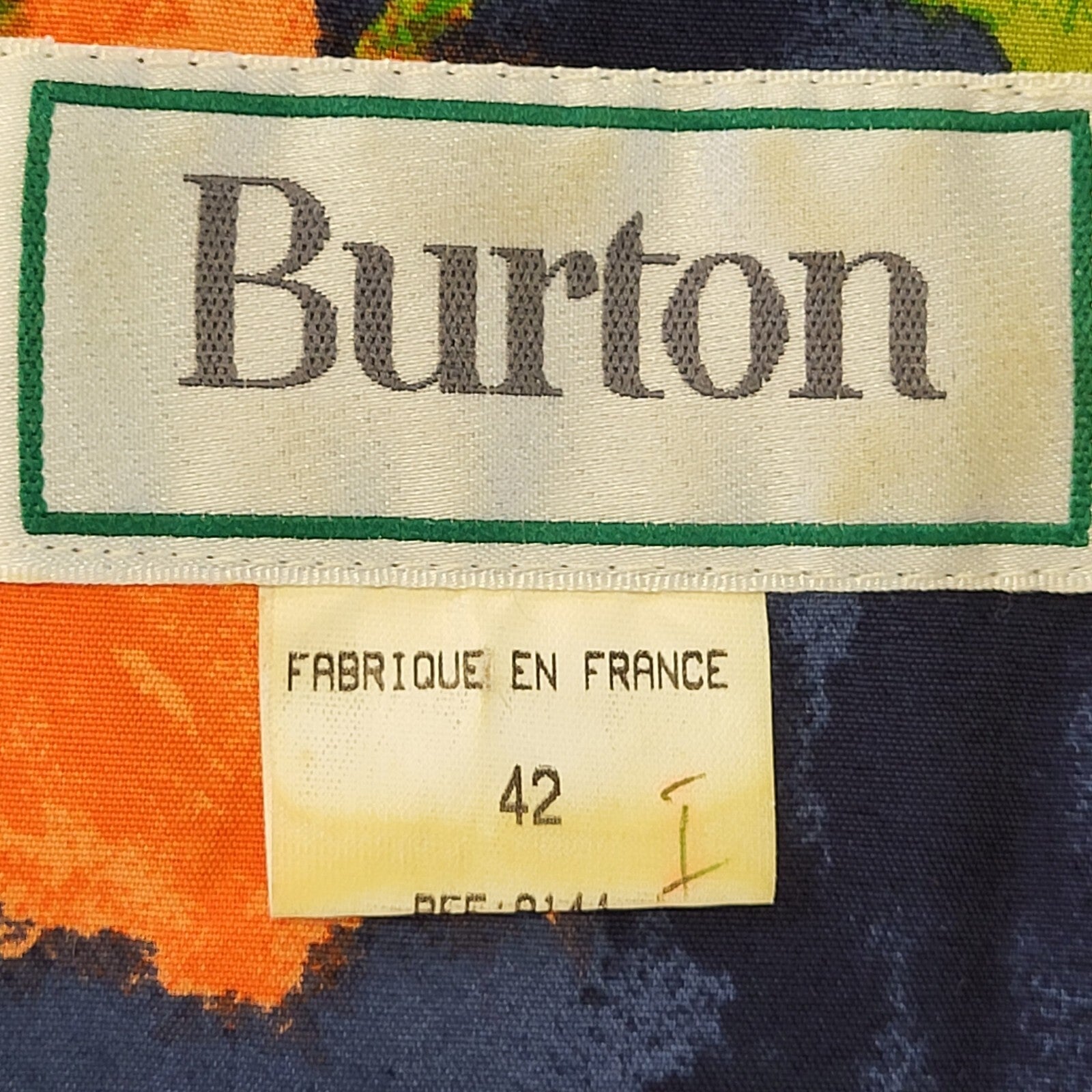 Burton 90s Vintage Blue Yellow Floral Summer Dress Women's Size 14 EU 42