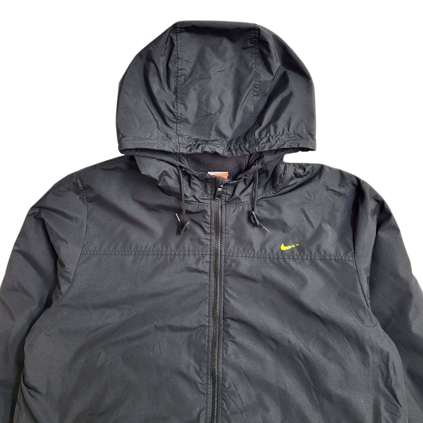 Nike Black Vintage Y2k Hooded Sports Jacket UK Men's Size Large