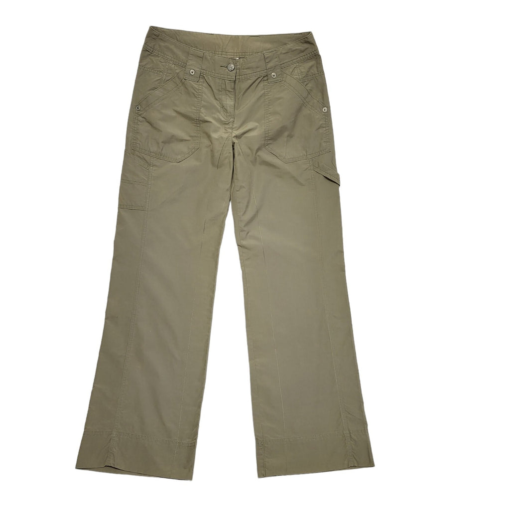 Next Vintage y2k  Green Wide Leg Casual Trousers Uk Women's Size 10 W28 L31