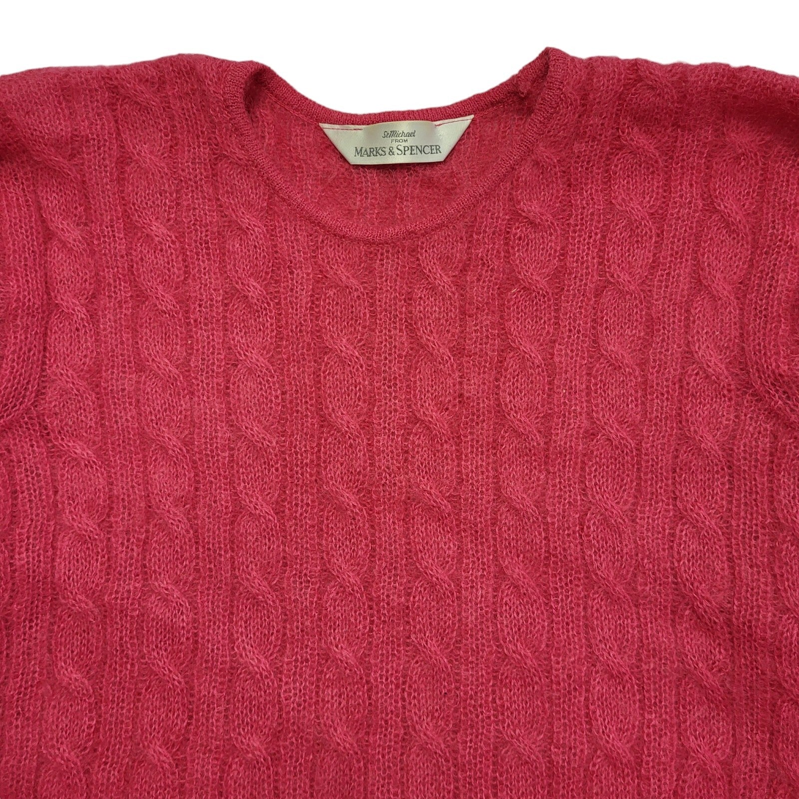 Marks & Spencer Vintage 90's pink Long Sleeve Jumper UK Womens Size 14
