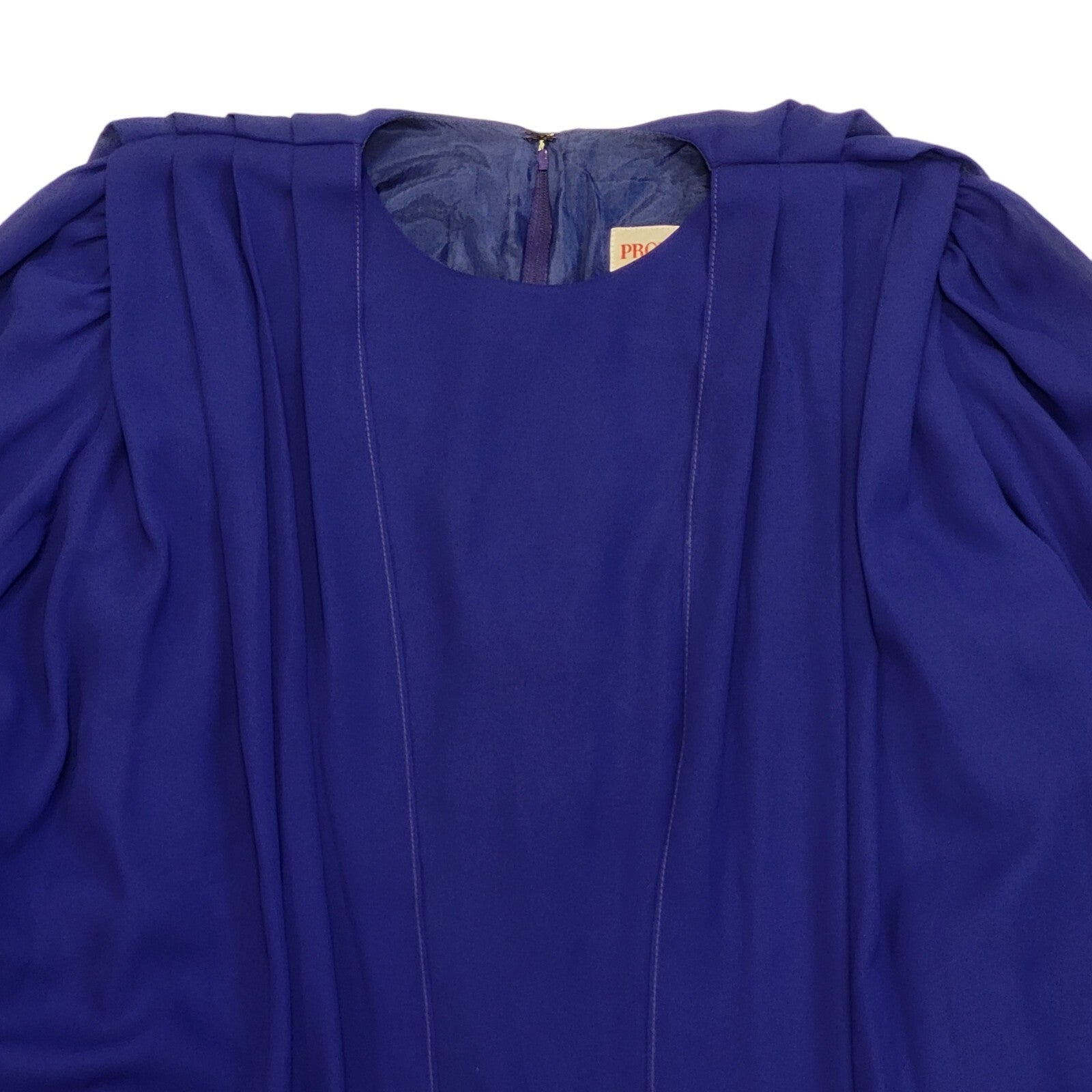 Pronovias 80s Vintage Blue Evening Evening Dress Women's 16