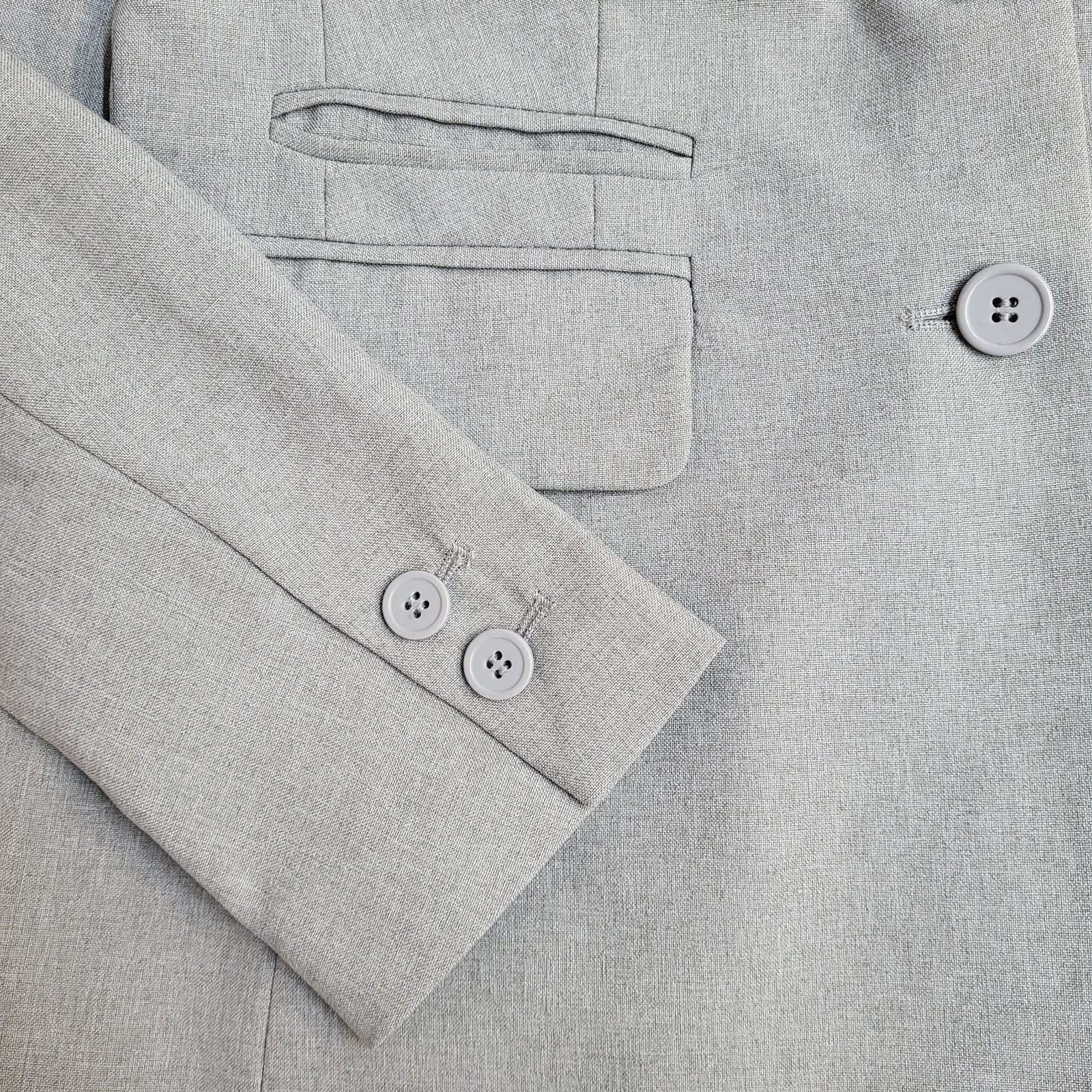 Laura Scott Suit Jacket Y2k Light Grey UK Women's Size L 12