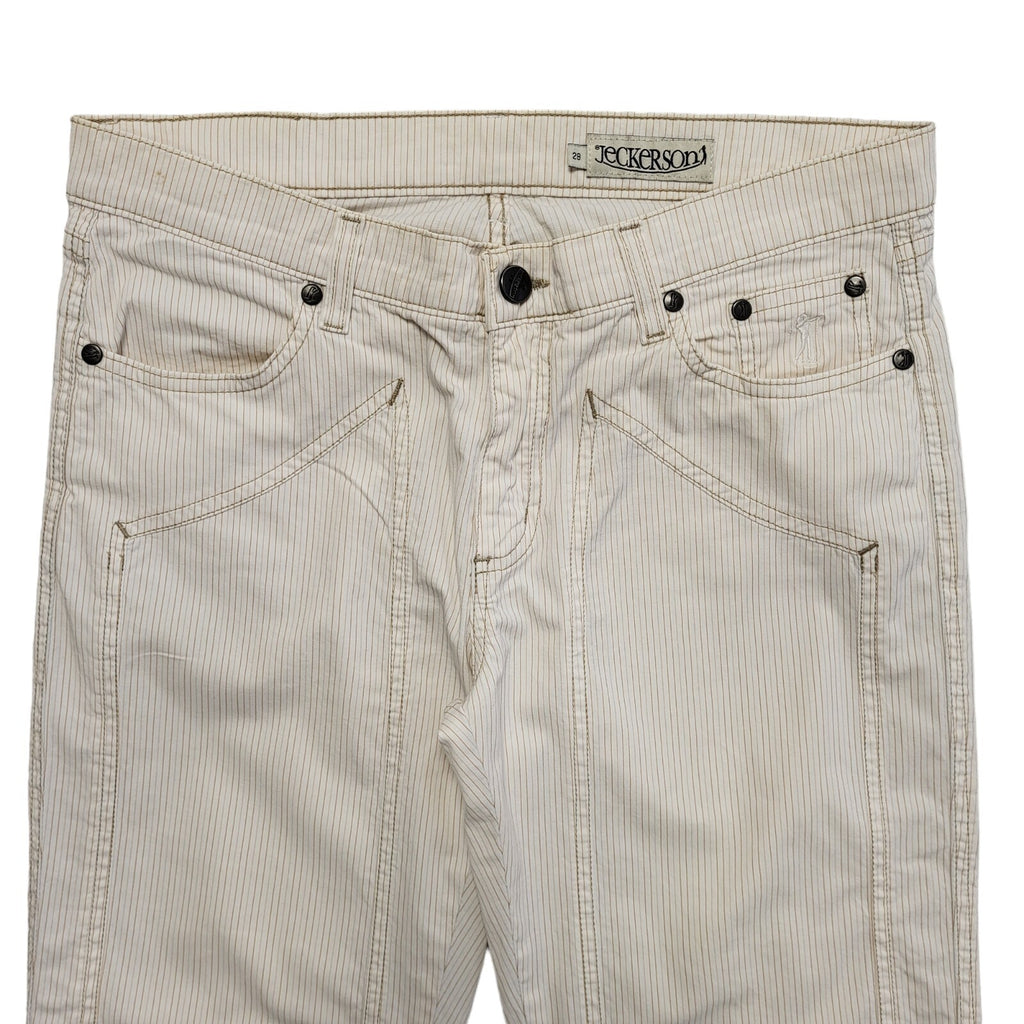 Jeckerson Vintage 90s Beige Straight Denim Jeans Women's Size 10 W28 L28