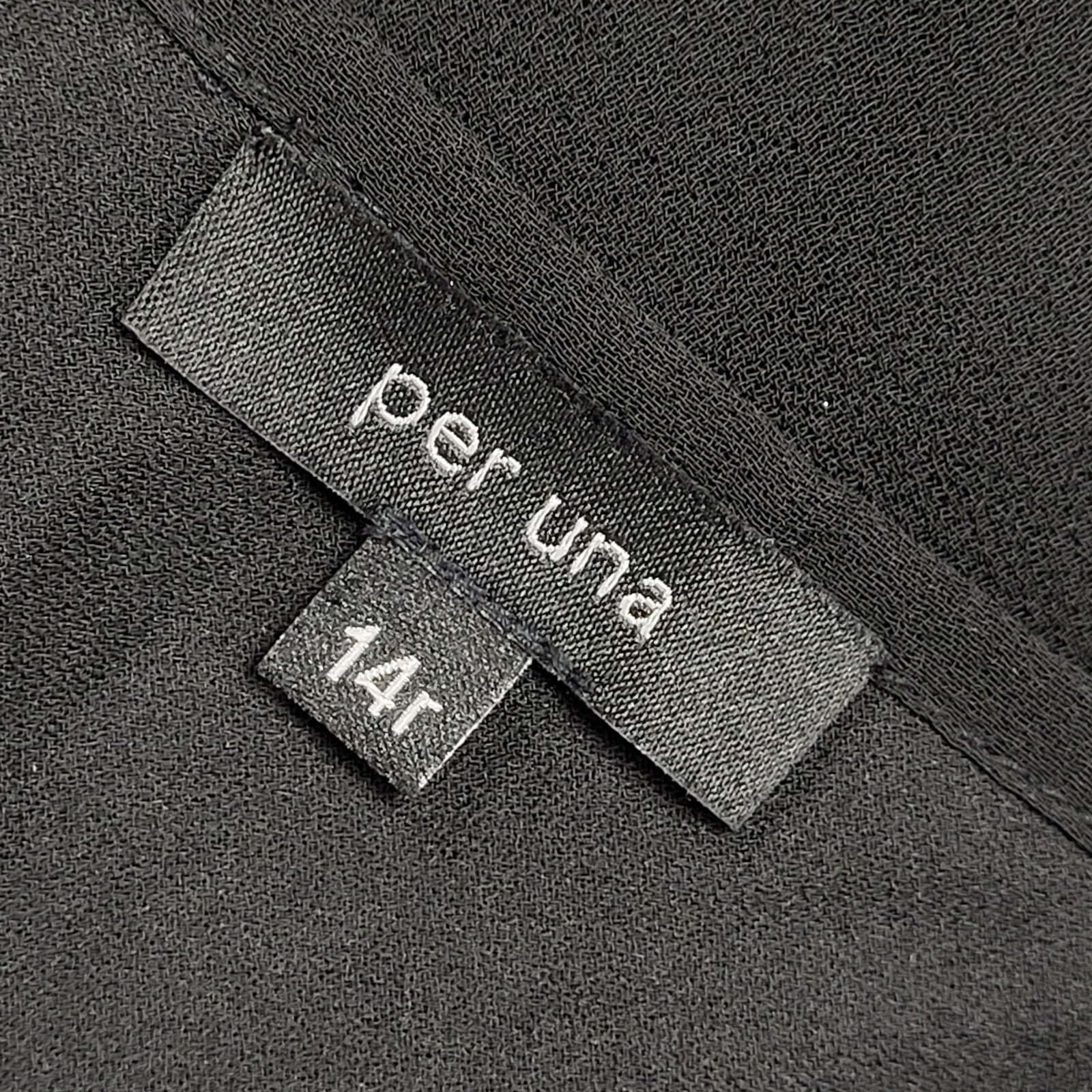Per Una Vintage 90s Black A-Line Dress Uk Women's Size 14