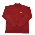 The North Face Red 1/4 Zip Fleece Men's Size M