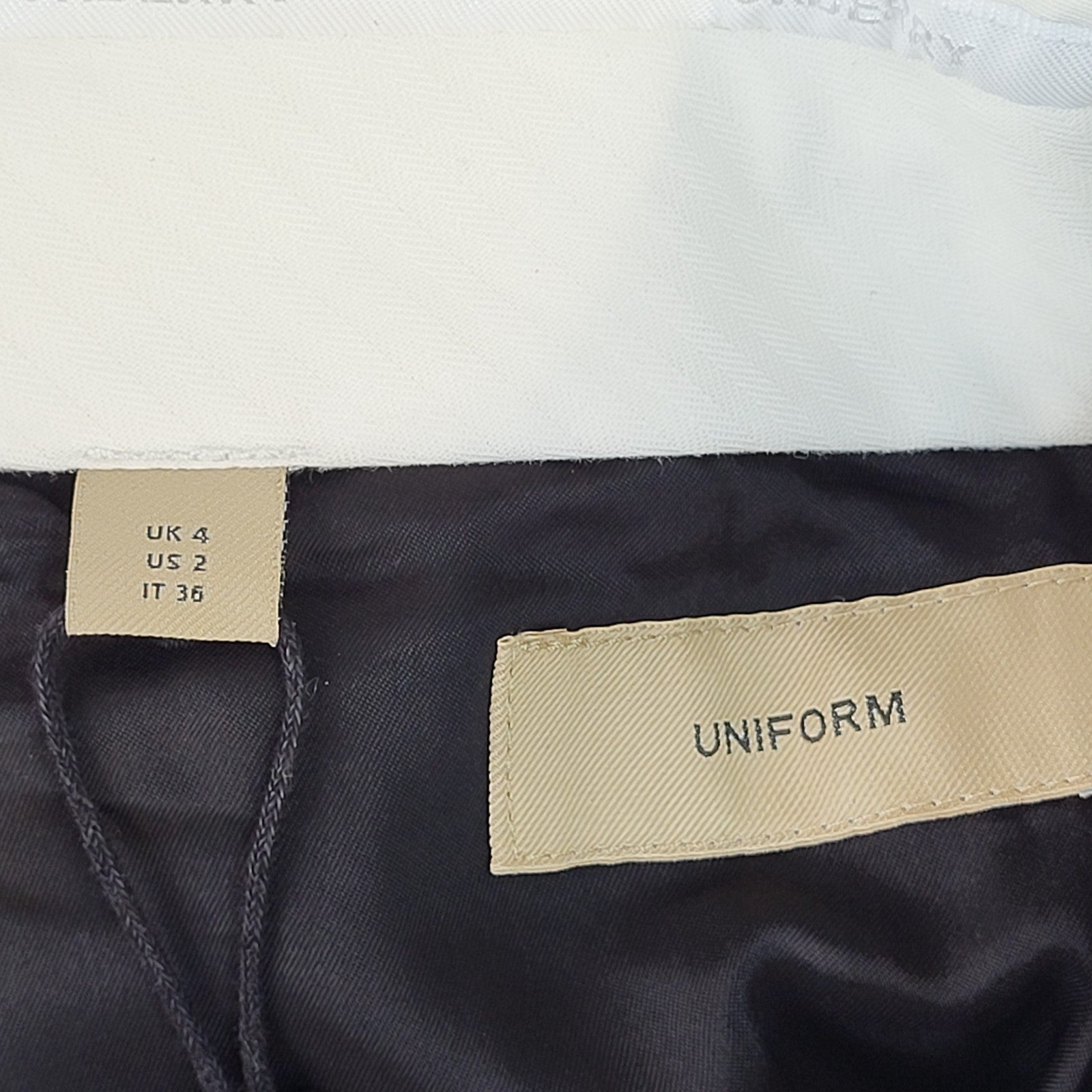 Burberry Dress Trousers Black Tapered Uk Women's S W26 L30 Bnwt