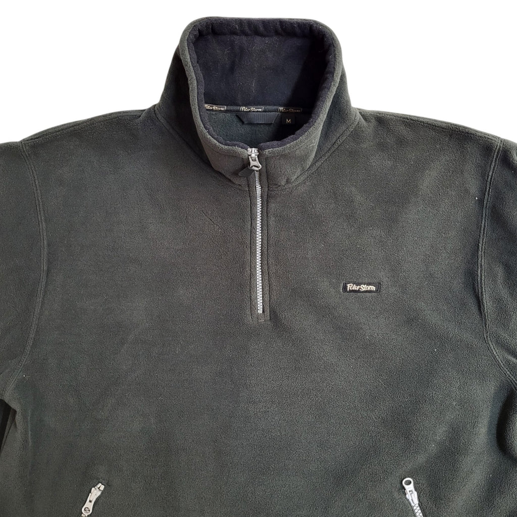 Peter Storm Green Y2k High Neck Fleece Hiking Jacket Uk Men's Size Medium