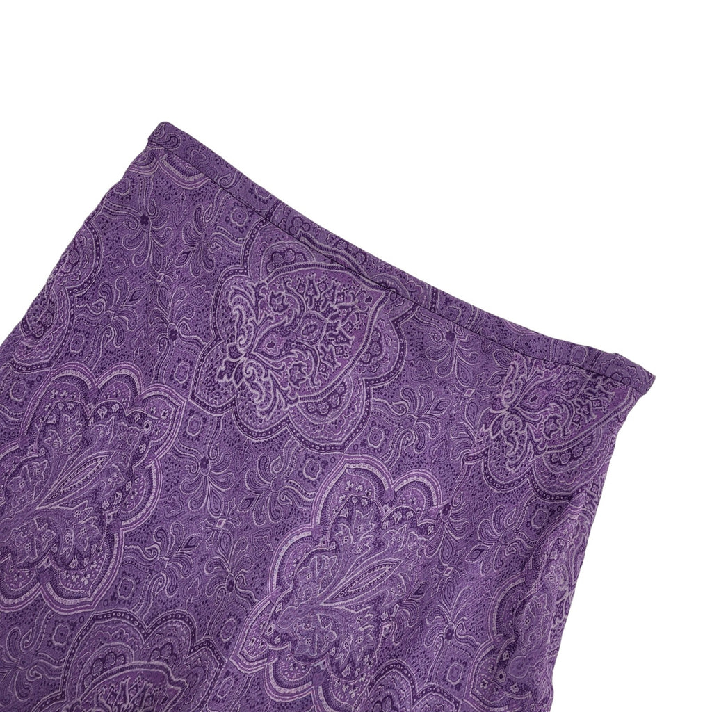 Valerie Stevens Y2K Purple Paisley Skirt Womens UK Size 10