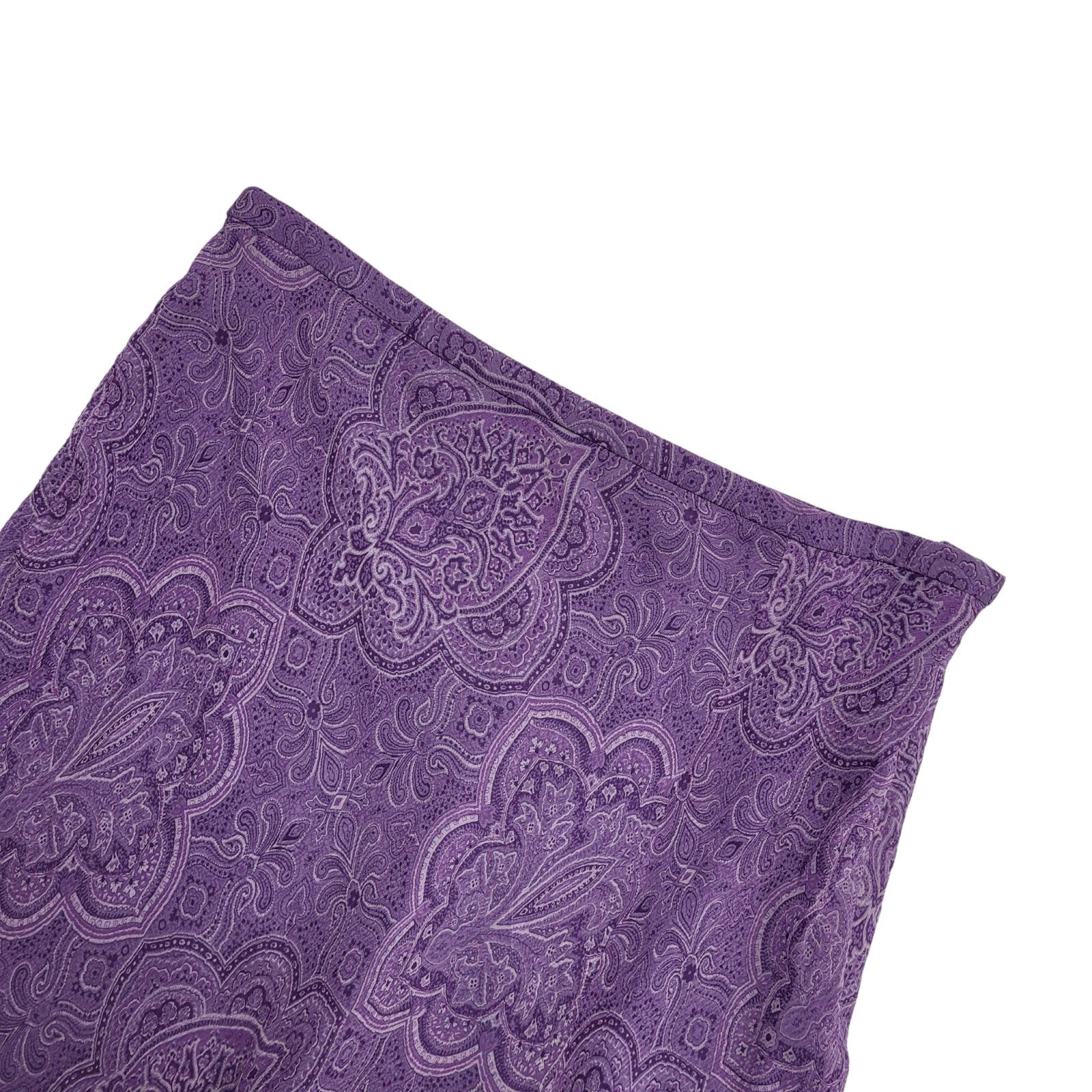 Valerie Stevens Y2K Purple Paisley Skirt Womens UK Size 10
