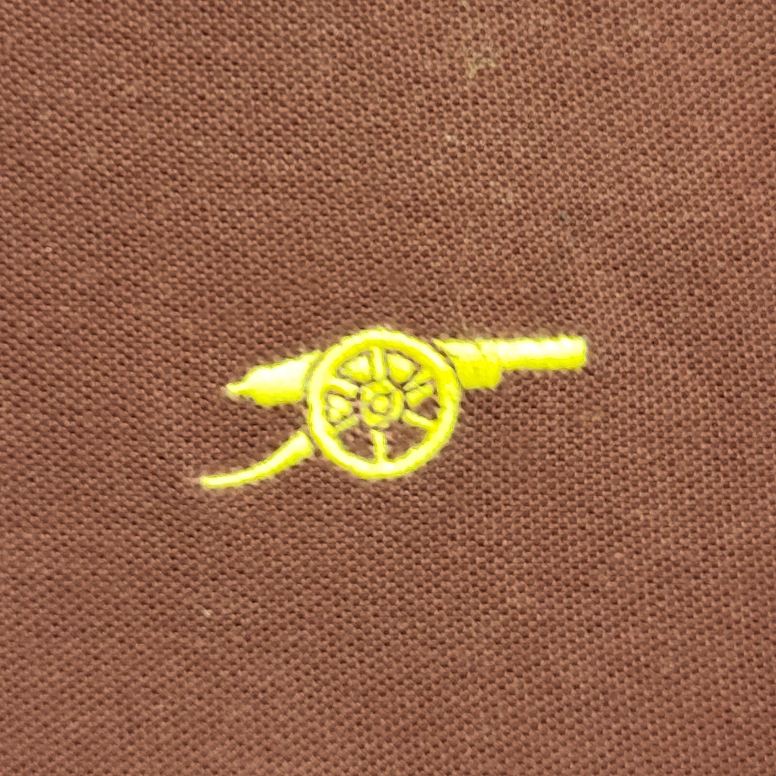 Arsenal 90s Vintage Burgundy Short Sleeve Polo Top Shirt Men's Size M