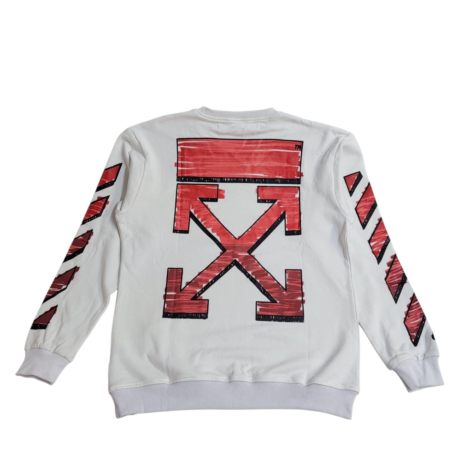 Off White Y2K Vintage White  Sweatshirt Men's Size XL Bnwt