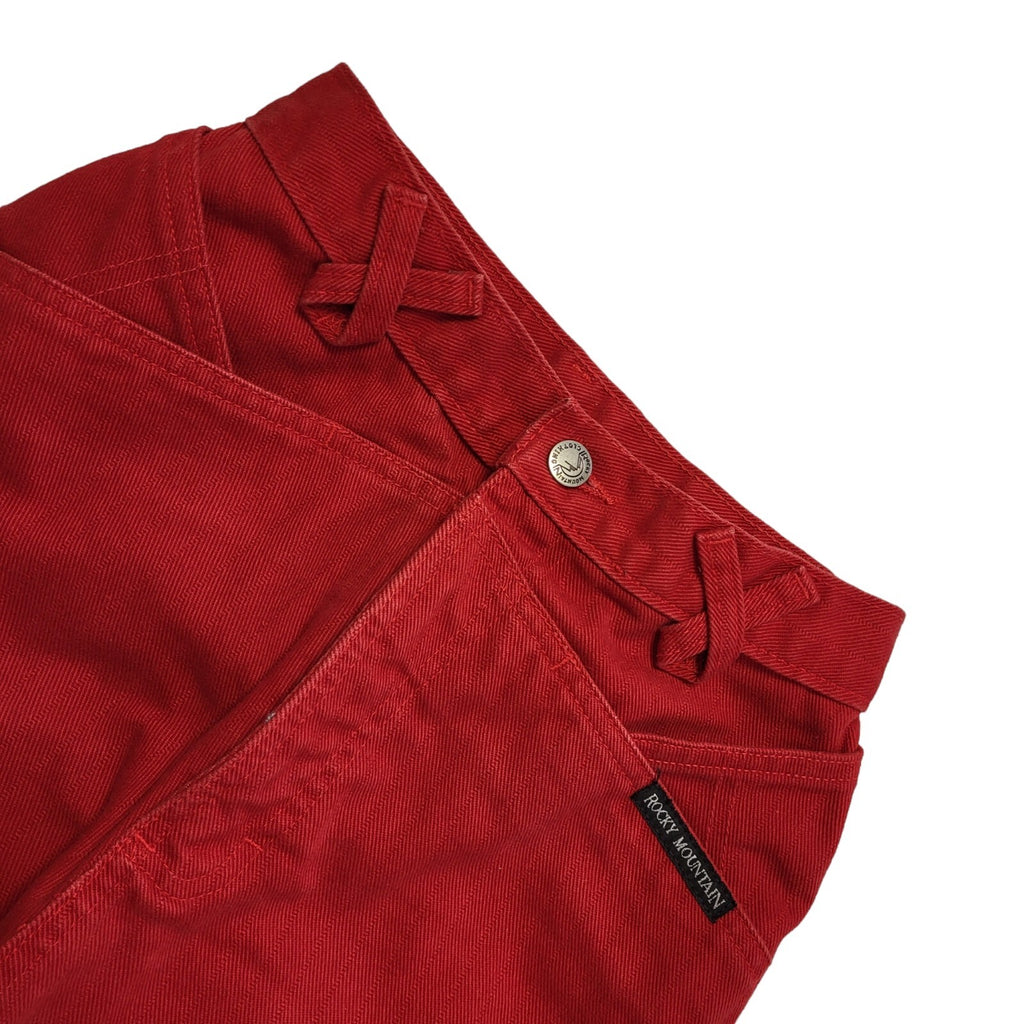 Rocky Mountain Vintage 80's Red High Waist Jeans Womens UK Size 6 W24 L27