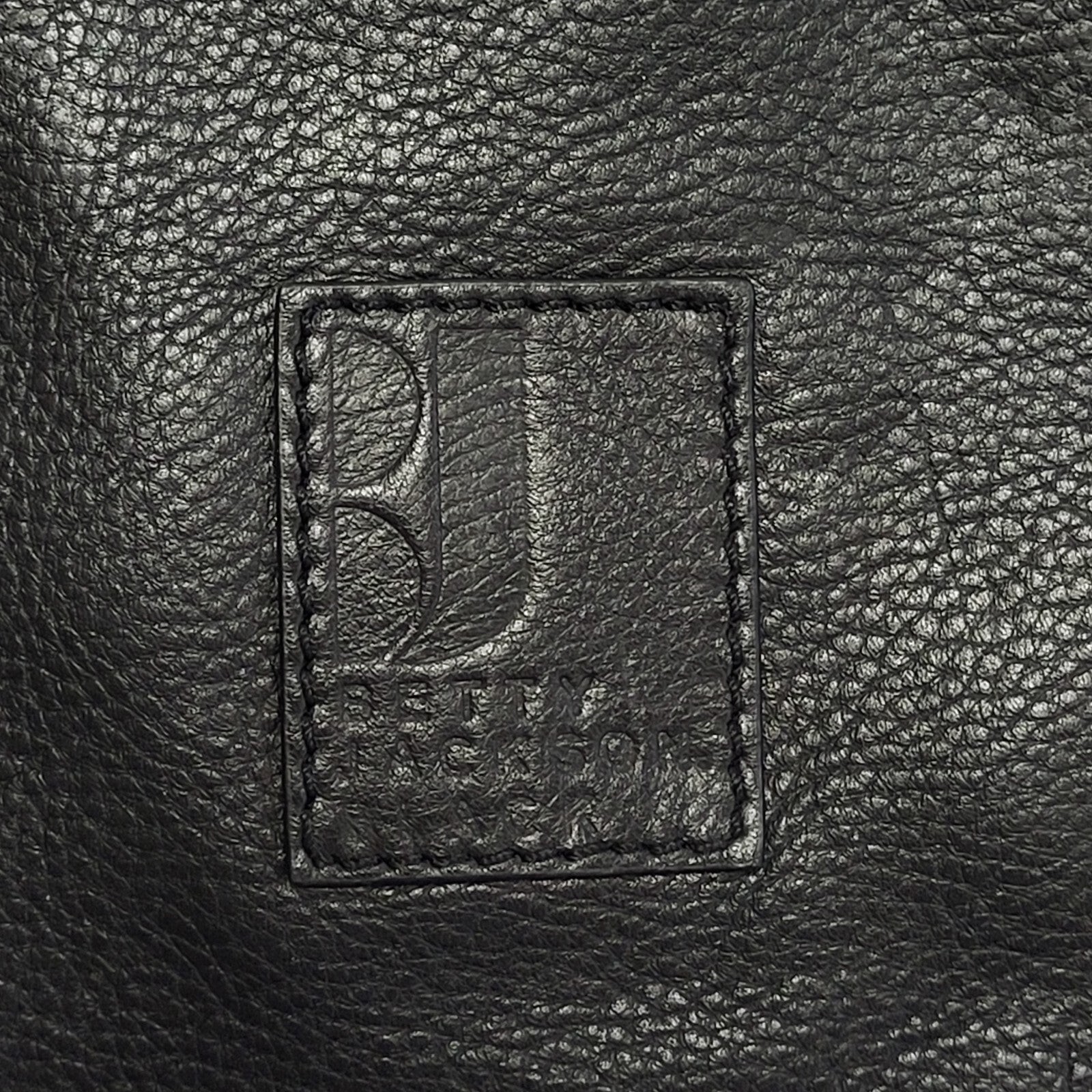 Betty Jackson Black Leather Clutch Bag Uk Women's Size 11" x 7"