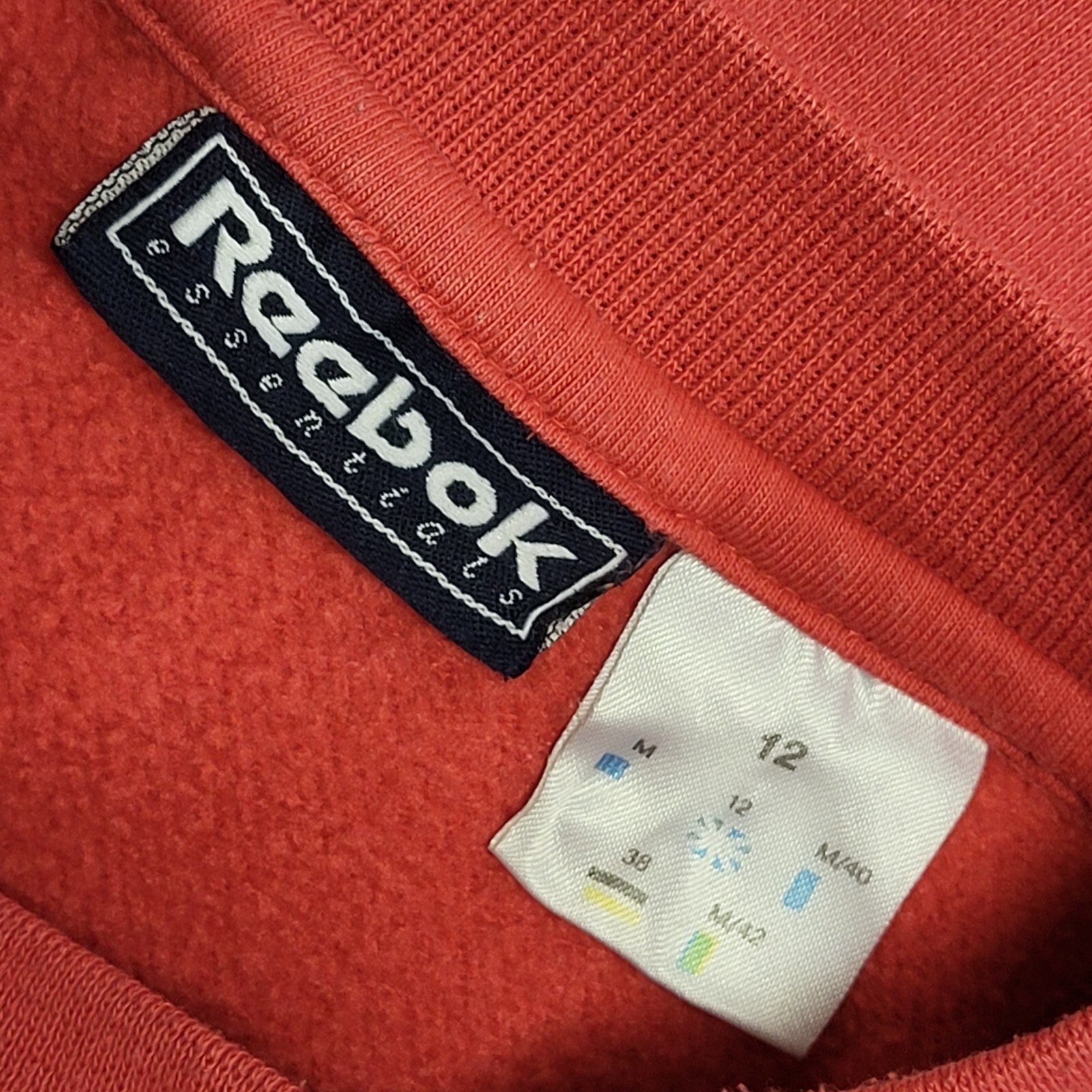 Reebok Essentials Spell Out  Vintage Y2K Pink Sweatshirt Women's Size UK 12