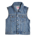 Juicy 90s Vintage Blue Button Denim Gilet Uk Women's Size Small