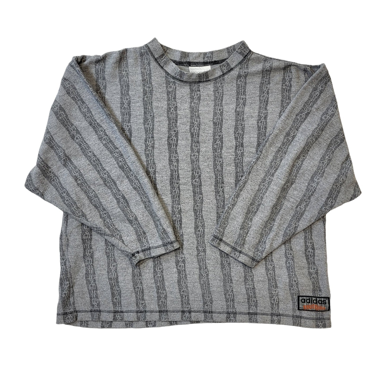 Adidas 90s Vintage Stree Grey Over-sized  Sweatshirt Men's Size Medium