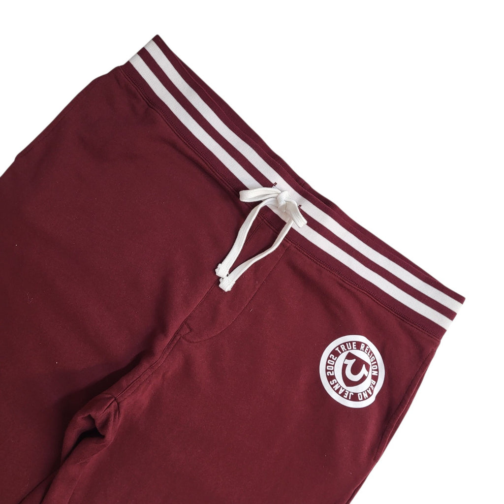 True Religion Y2K Burgundy Tracksuit Bottoms Straight Men's 3XL W40 L30