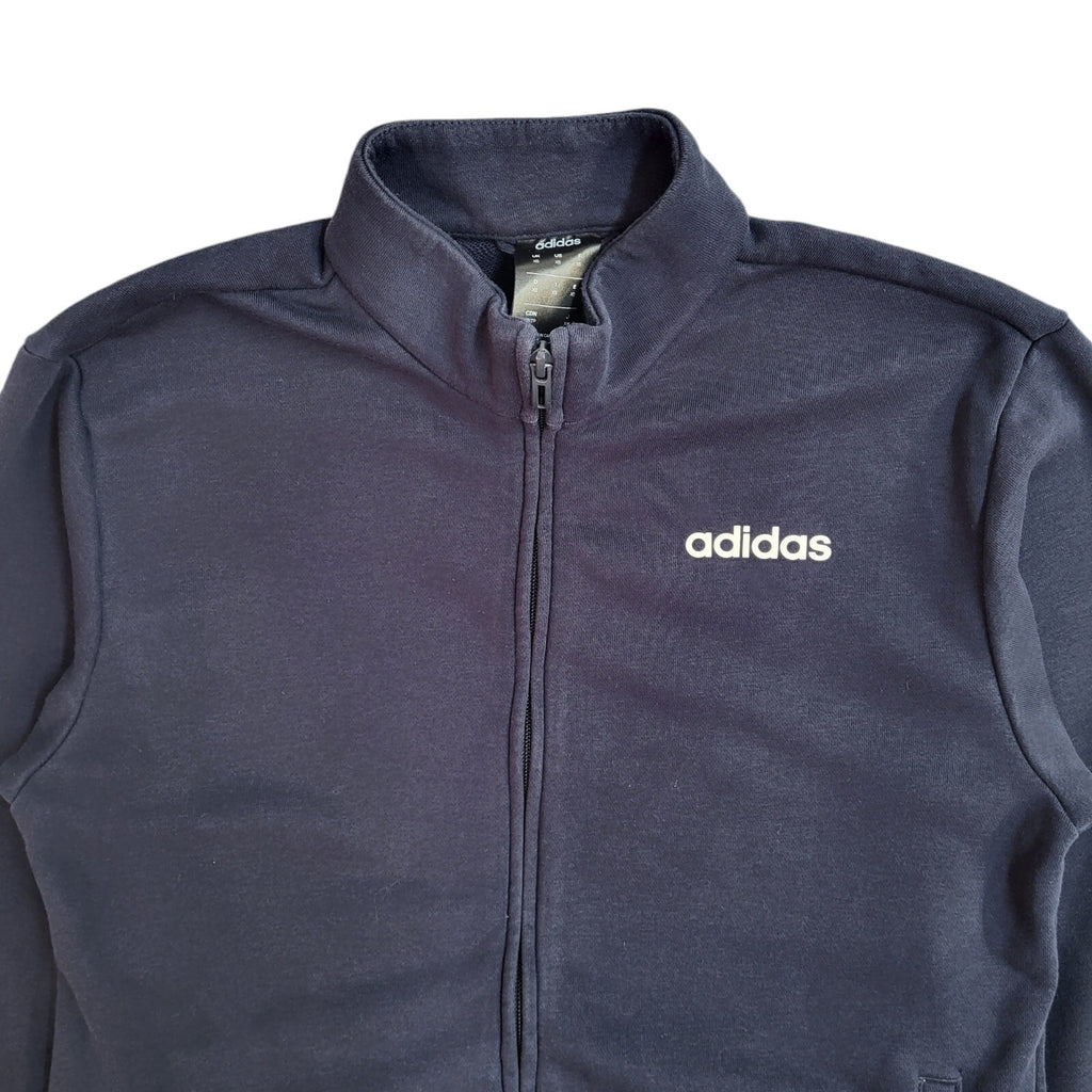 Adidas Blue Full Zip Sports Modern Tracksuit Top Jacket UK Men's Size XS