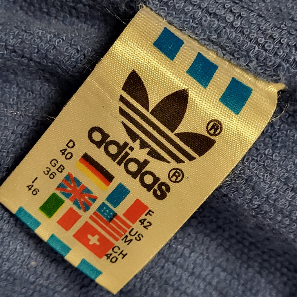 Adidas Dark Blue 90s Vintage Zipped Jacket Uk Women's Size 10
