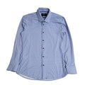 Hugo Boss Blue & White Slim Fit Abstract Long Sleeve Shirt UK Men's Size M
