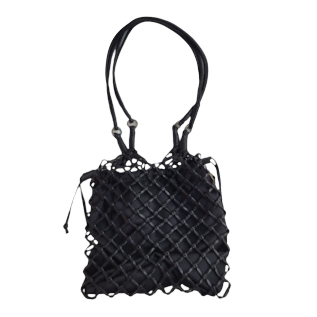 Topshop Black Faux Leather Top Handle Shoulder Bag Women's 11" x 10"