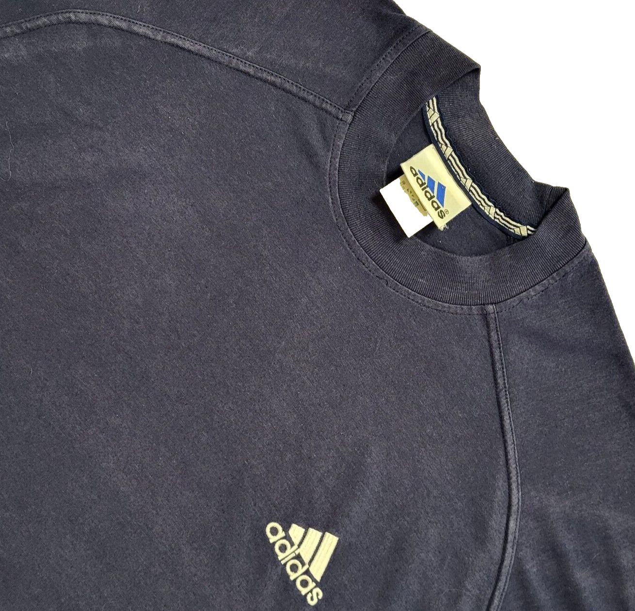 Adidas Vintage 90's Blue Sports Short Sleeve T-Shirt Mens Size XL