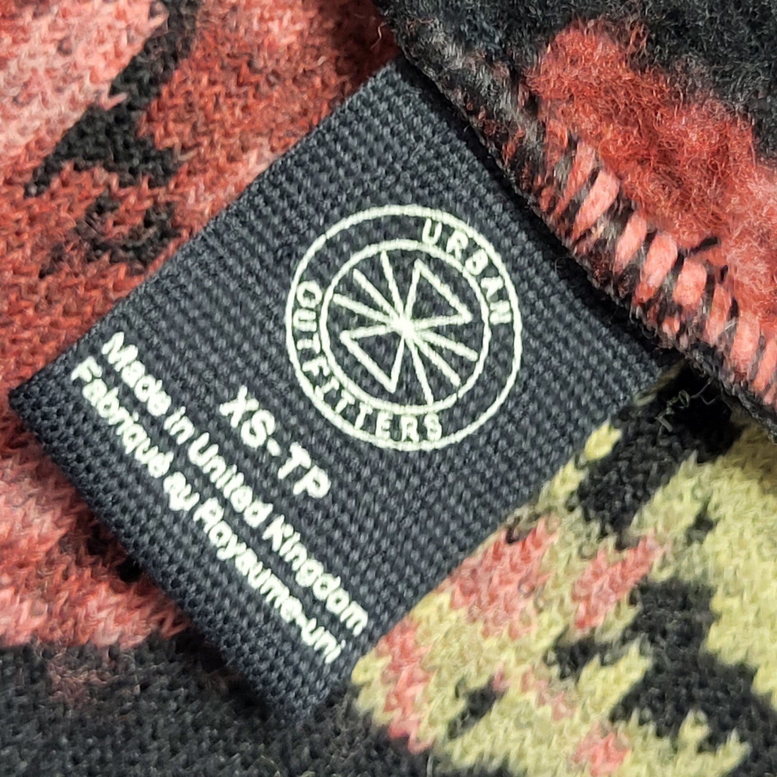 Urban Outfitters Y2K Vintage Black 1/4 Fleece Cropped Jacket Uk Women's Size XS