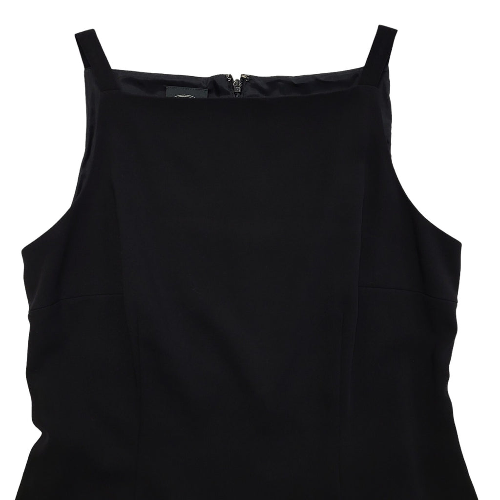 Laura Ashley Y2K Black Strap Lined Evening Dress UK Size 12