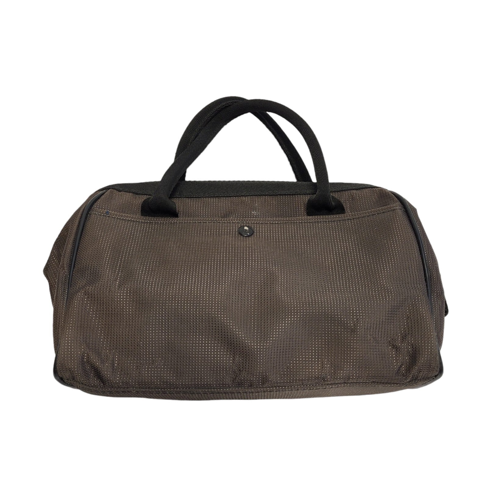 Diesel Brown & Black Canvas Zipped Hand Bag Uk Women's 10" x 7"